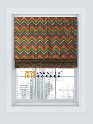 Roman Shade Zigzag Combination